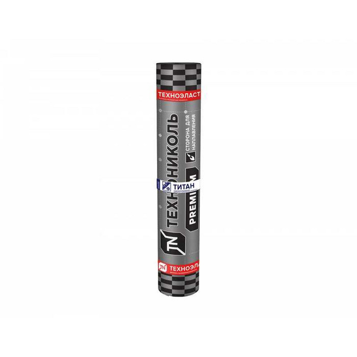 Рулонная кровля Технониколь Техноэласт Титан SOLO ЭКМ базальт коричневый микс, 8х1